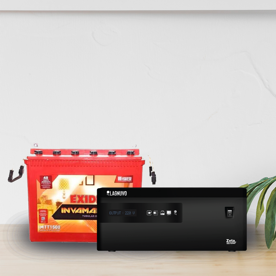 Lugnuvo 500 Digital UPS with EXIDE 40AH Battery