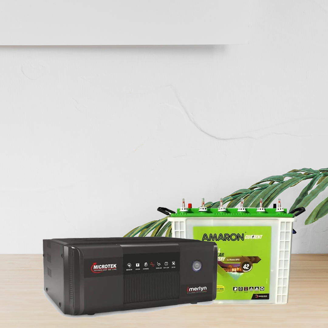 Microtek 1050VA Sinewave UPS with Amaron 150AH Tubular Battery